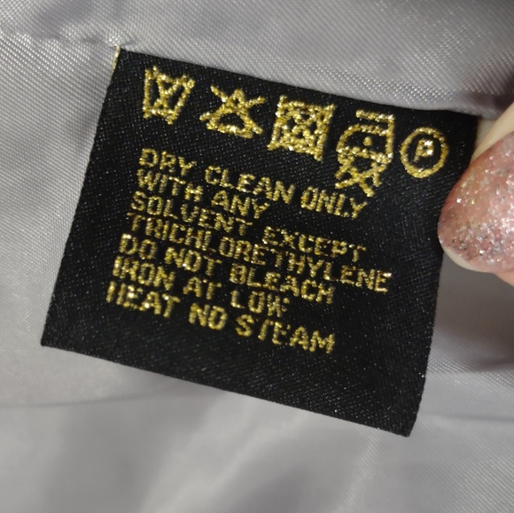 POINTZERO NICOLE BENISTI Women's White/Grey Houndstooth Pea Coat Size Medium - Picture 10 of 13